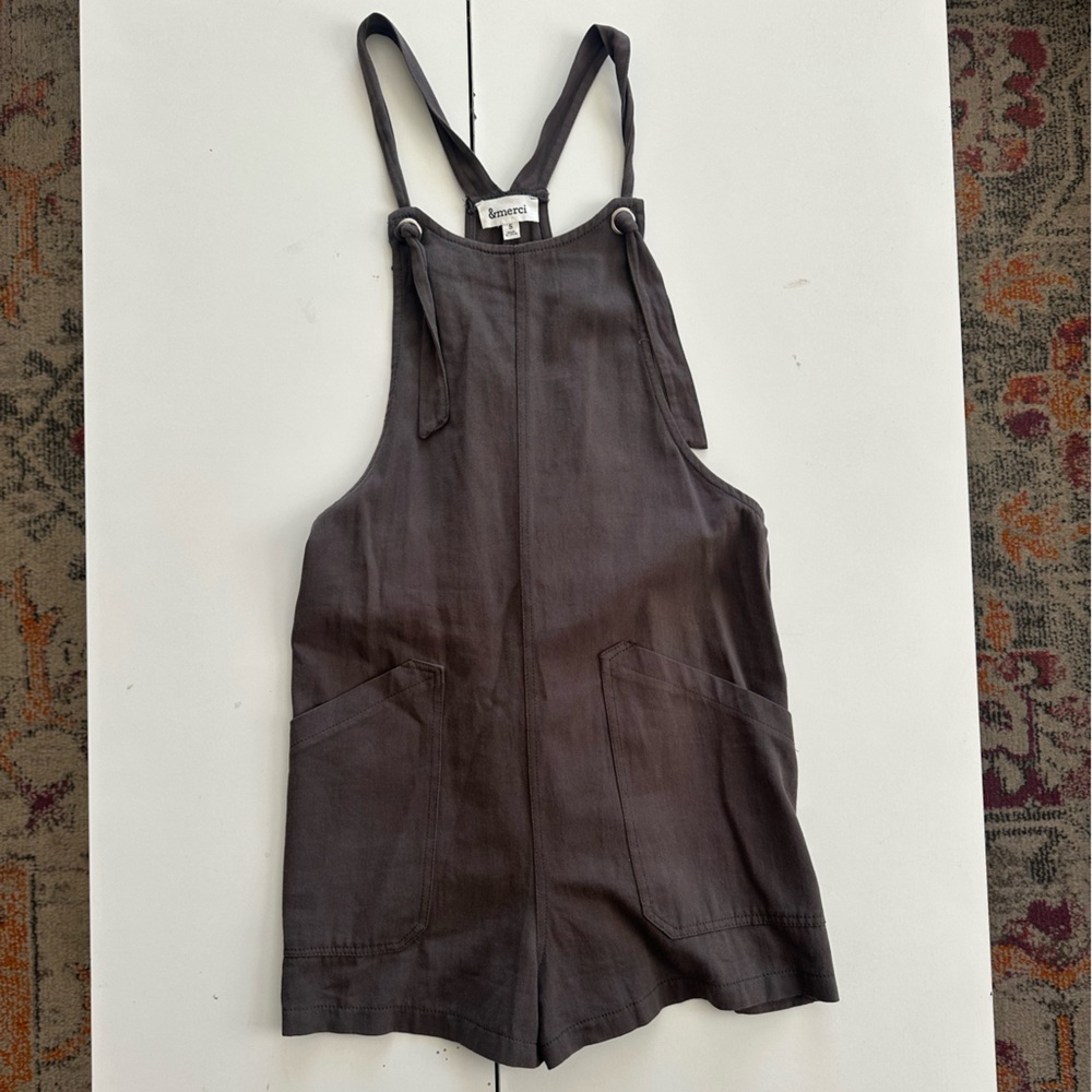 Dark Gray Sleeveless Romper